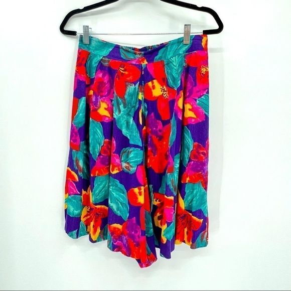Vintage Floral Skort sz 12T {ZZ} - Picture 1 of 4